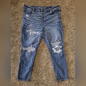 american eagle size 22 hi rise jegging
